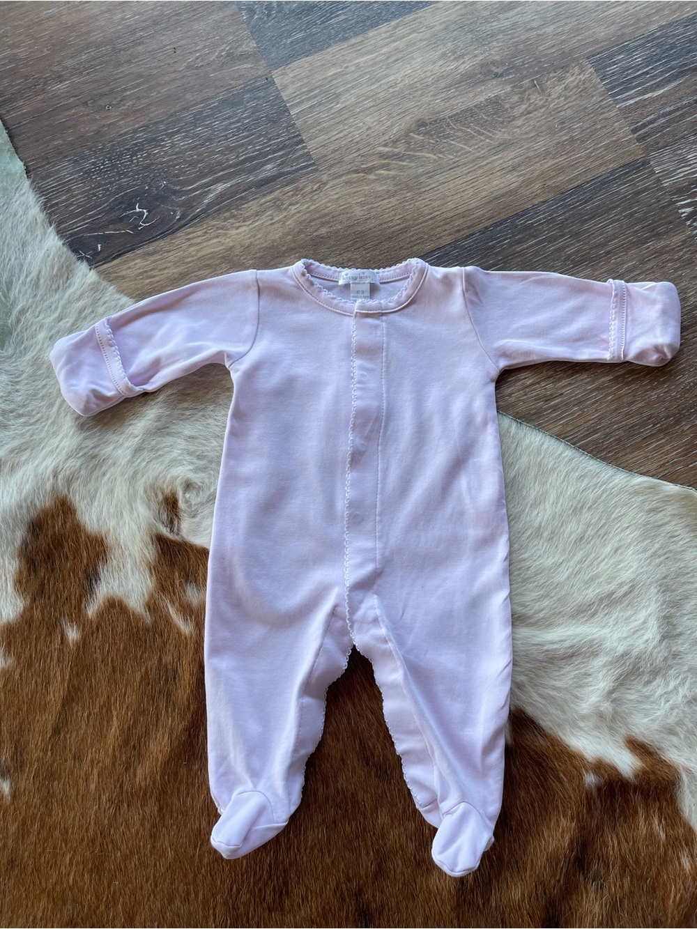 Kissy Kissy Light Pink Footed One-Piece